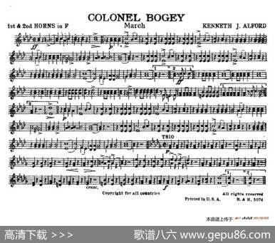 ColonelBogey（分谱合集）|K·J·Alford