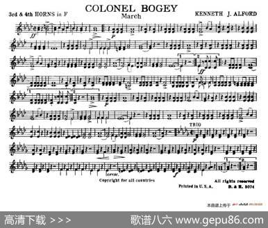 ColonelBogey（分谱合集）|K·J·Alford