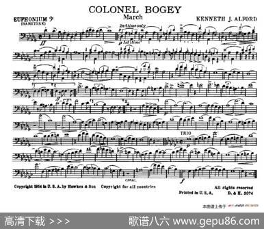 ColonelBogey（分谱合集）|K·J·Alford