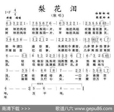 梨花泪（作词：杜劲松作曲：赖密玲） - 杜劲松|赖密玲