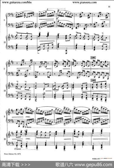 RondoinDMajorOp.87a（D大调回旋曲·双钢琴）|亚历山大·齐尔品（AlexanderTcherepnin）