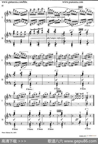 RondoinDMajorOp.87a（D大调回旋曲·双钢琴）|亚历山大·齐尔品（AlexanderTcherepnin）