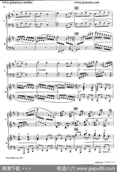 RondoinDMajorOp.87a（D大调回旋曲·双钢琴）|亚历山大·齐尔品（AlexanderTcherepnin）