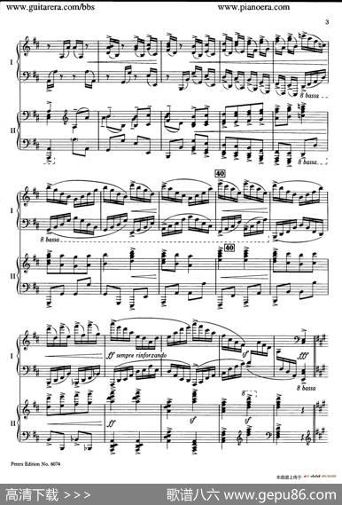 RondoinDMajorOp.87a（D大调回旋曲·双钢琴）|亚历山大·齐尔品（AlexanderTcherepnin）