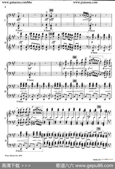 RondoinDMajorOp.87a（D大调回旋曲·双钢琴）|亚历山大·齐尔品（AlexanderTcherepnin）