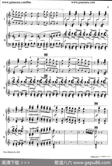 RondoinDMajorOp.87a（D大调回旋曲·双钢琴）|亚历山大·齐尔品（AlexanderTcherepnin）