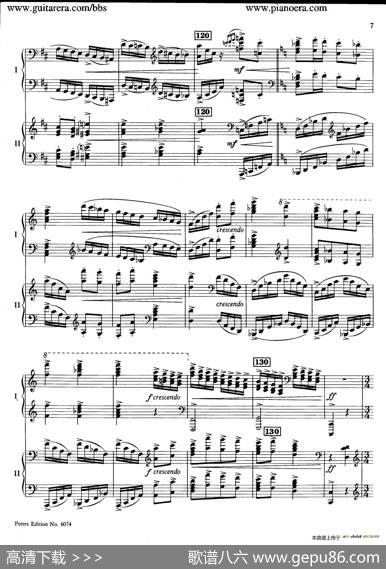 RondoinDMajorOp.87a（D大调回旋曲·双钢琴）|亚历山大·齐尔品（AlexanderTcherepnin）