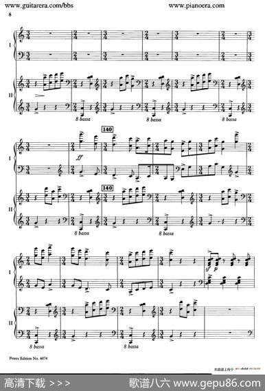 RondoinDMajorOp.87a（D大调回旋曲·双钢琴）|亚历山大·齐尔品（AlexanderTcherepnin）