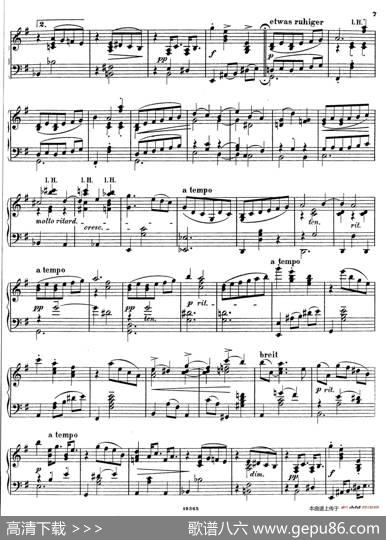 LandlicheTanzeeOp.1（乡村舞曲·4.e小调）|亚历山大·封·泽姆林斯基(AlexandervonZemlinsky）