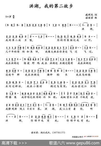 洪湖，我的第二故乡 - 臧辉先|谌丽君