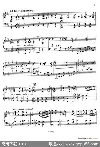 FantasienüberGedichtevonRichardDehmelOp.9（德默尔之诗幻想曲2.幸福的森林）|亚历山大·封·泽姆林斯基(AlexandervonZemlinsky）