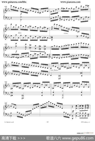 GrandePianoSonataincMinorOp.2（c小调华丽钢琴奏鸣曲·第一乐章）|乔治·翁斯洛（GeorgeOnslow）