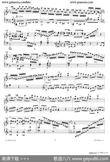 GrandePianoSonataincMinorOp.2（c小调华丽钢琴奏鸣曲·第一乐章）|乔治·翁斯洛（GeorgeOnslow）