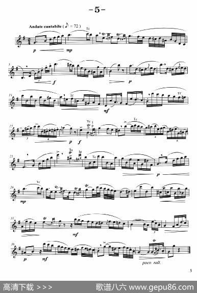 菲林萨克斯管练习曲（5）|弗朗茨·威廉·费林原曲、李志远改编