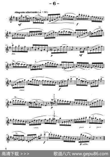 菲林萨克斯管练习曲（6）|弗朗茨·威廉·费林原曲、李志远改编