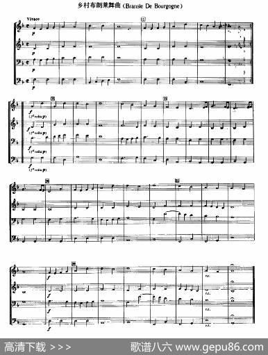 铜管乐重奏曲：乡村布朗莱舞曲|热维斯·克劳德