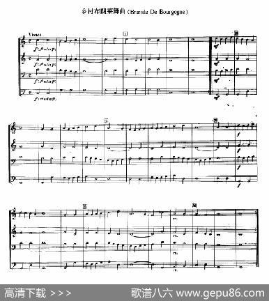 铜管乐重奏曲：乡村布朗莱舞曲|热维斯·克劳德