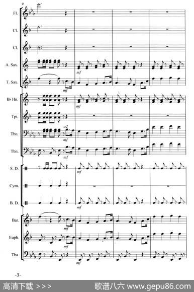 走向复兴（管乐合奏总谱）|印青曲、高炳点编配