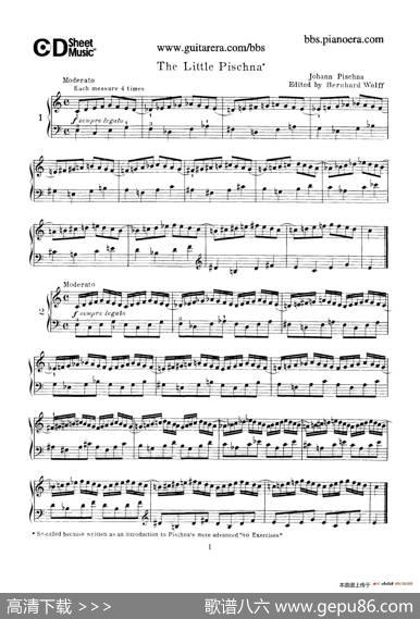 48PracticePieces（四十八首钢琴练习曲）|[捷克]约瑟夫·皮史纳(JosefPischna