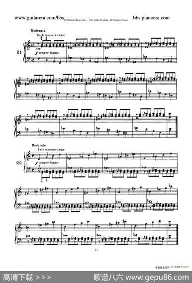 48PracticePieces（四十八首钢琴练习曲）|[捷克]约瑟夫·皮史纳(JosefPischna