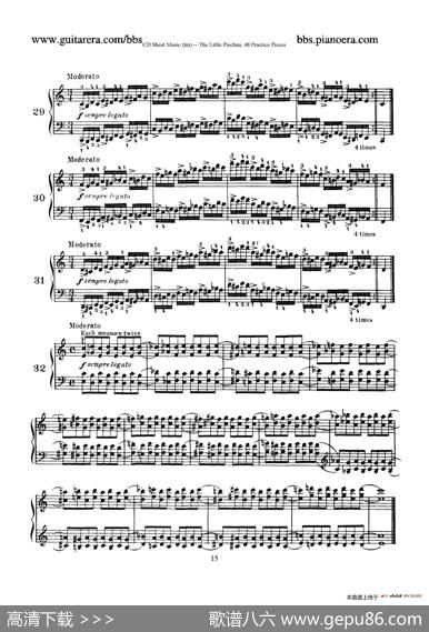 48PracticePieces（四十八首钢琴练习曲）|[捷克]约瑟夫·皮史纳(JosefPischna