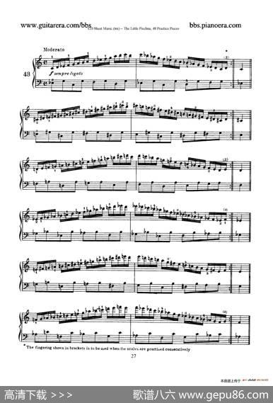 48PracticePieces（四十八首钢琴练习曲）|[捷克]约瑟夫·皮史纳(JosefPischna