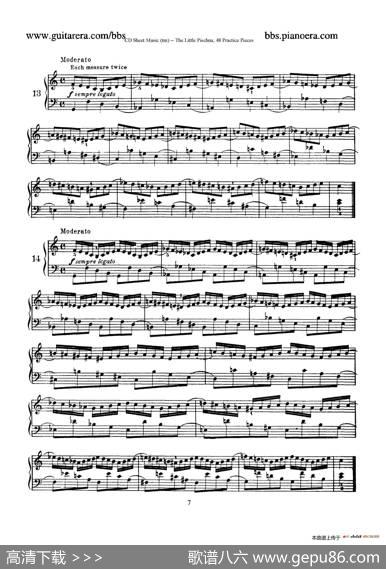 48PracticePieces（四十八首钢琴练习曲）|[捷克]约瑟夫·皮史纳(JosefPischna
