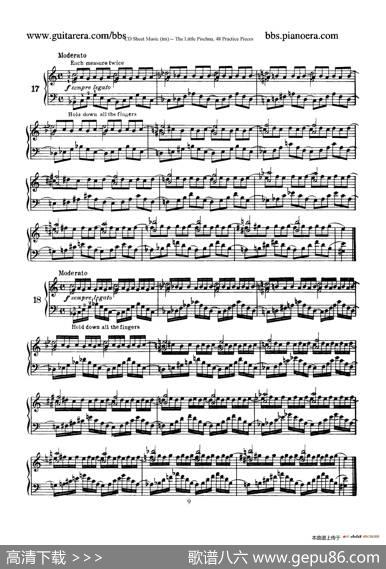 48PracticePieces（四十八首钢琴练习曲）|[捷克]约瑟夫·皮史纳(JosefPischna