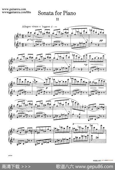 PianoSonataOp.26（钢琴奏鸣曲·第二乐章）|塞谬尔·巴伯(SamuelBarber）