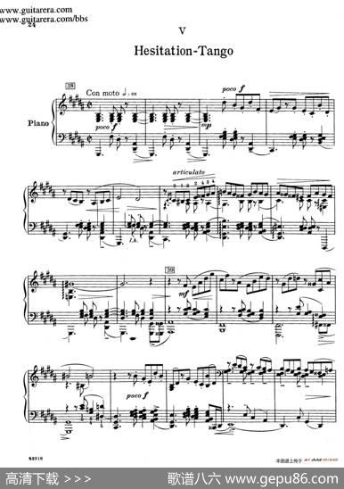 SouvenirsOp.28（纪念曲5.踌躇的探戈）|塞谬尔·巴伯(SamuelBarber）