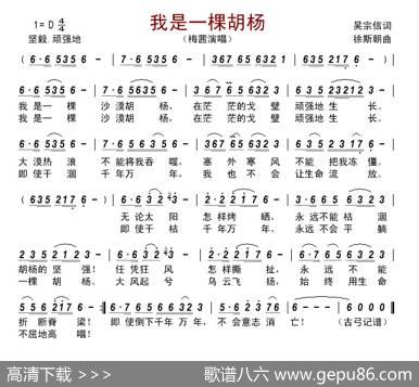我是一棵胡杨 - 吴宗信|徐斯朝