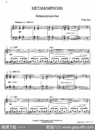 Metamorphosis（变形·1）|菲利普·格拉斯（PhilipGlass)