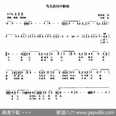 鸟儿在风中歌唱（樊孝斌词刘聪曲） - 樊孝斌|刘聪