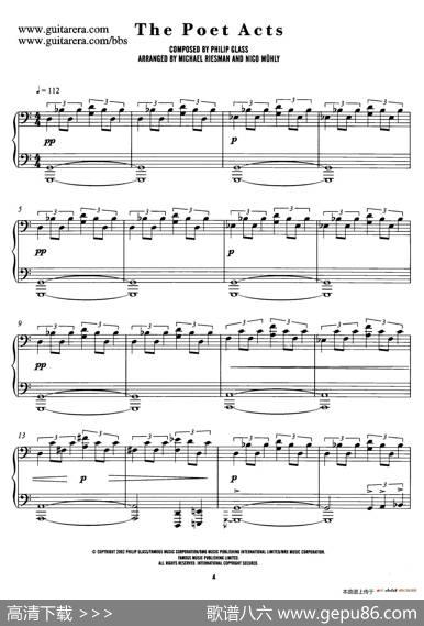 电影《时时刻刻》配乐1.诗意的画面ThePoetActs|菲利普·格拉斯（PhilipGlass)