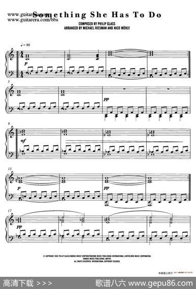 电影《时时刻刻》配乐3.任务SomethingSheHastoDo|菲利普·格拉斯（PhilipGlass)