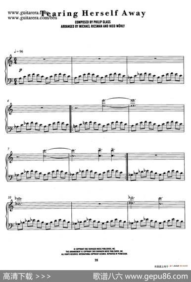 电影《时时刻刻》配乐8.放纵自我TearingHerselfAway|菲利普·格拉斯（PhilipGlass)