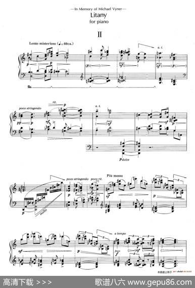 Litany（祷文·第二乐章）|武满彻(ToruTakemitsu)