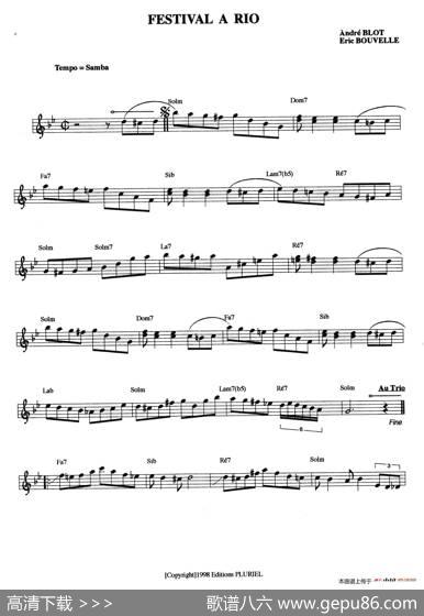 FESTIVALARIO（里约热内卢的节日）|SAMBA