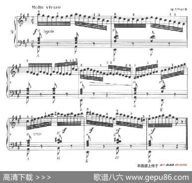 《车尔尼手风琴练习曲集》第Ⅱ册（第9——11首）