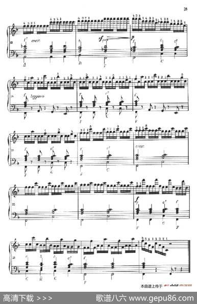 《车尔尼手风琴练习曲集》第Ⅱ册（第9——11首）