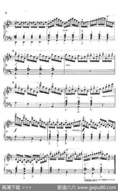 《车尔尼手风琴练习曲集》第Ⅱ册（第10——14首）