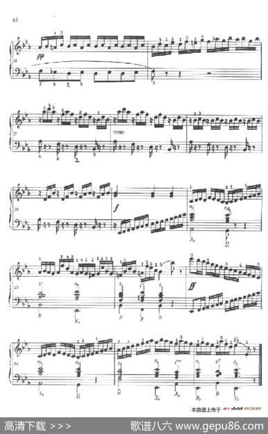 《车尔尼手风琴练习曲集》第Ⅱ册（第21——23首）
