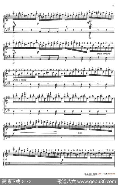 《车尔尼手风琴练习曲集》第Ⅱ册（第21——23首）