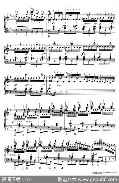 《车尔尼手风琴练习曲集》第Ⅳ册（第1——2首）