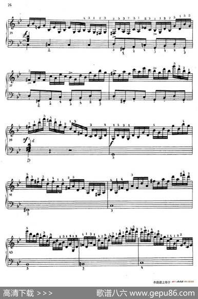 《车尔尼手风琴练习曲集》第Ⅳ册（第3——5首）