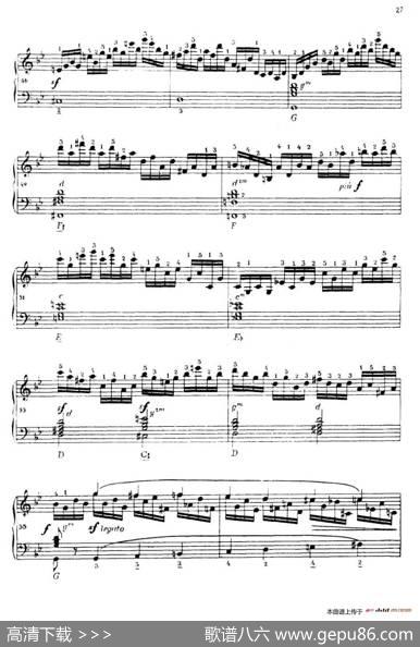 《车尔尼手风琴练习曲集》第Ⅳ册（第3——5首）