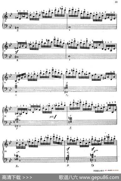 《车尔尼手风琴练习曲集》第Ⅳ册（第3——5首）