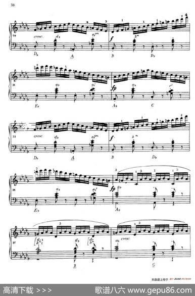 《车尔尼手风琴练习曲集》第Ⅳ册（第7首）