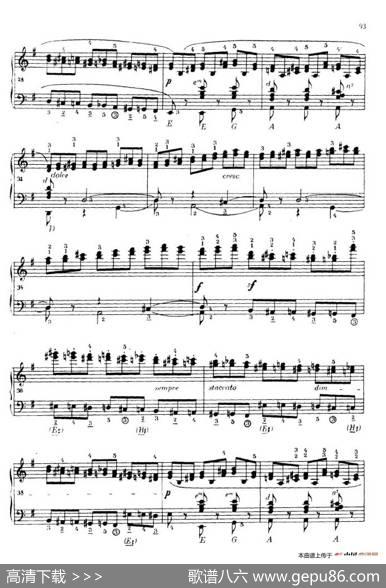 《车尔尼手风琴练习曲集》第Ⅳ册（第18首）