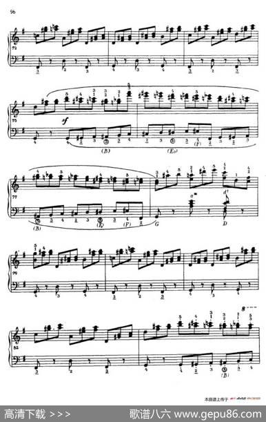 《车尔尼手风琴练习曲集》第Ⅳ册（第18首）